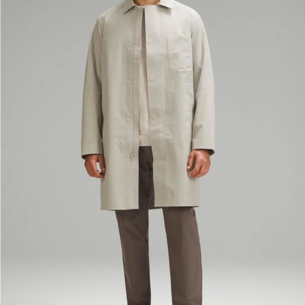Lululemon Athletica Tan Raincoat Minimalist Design